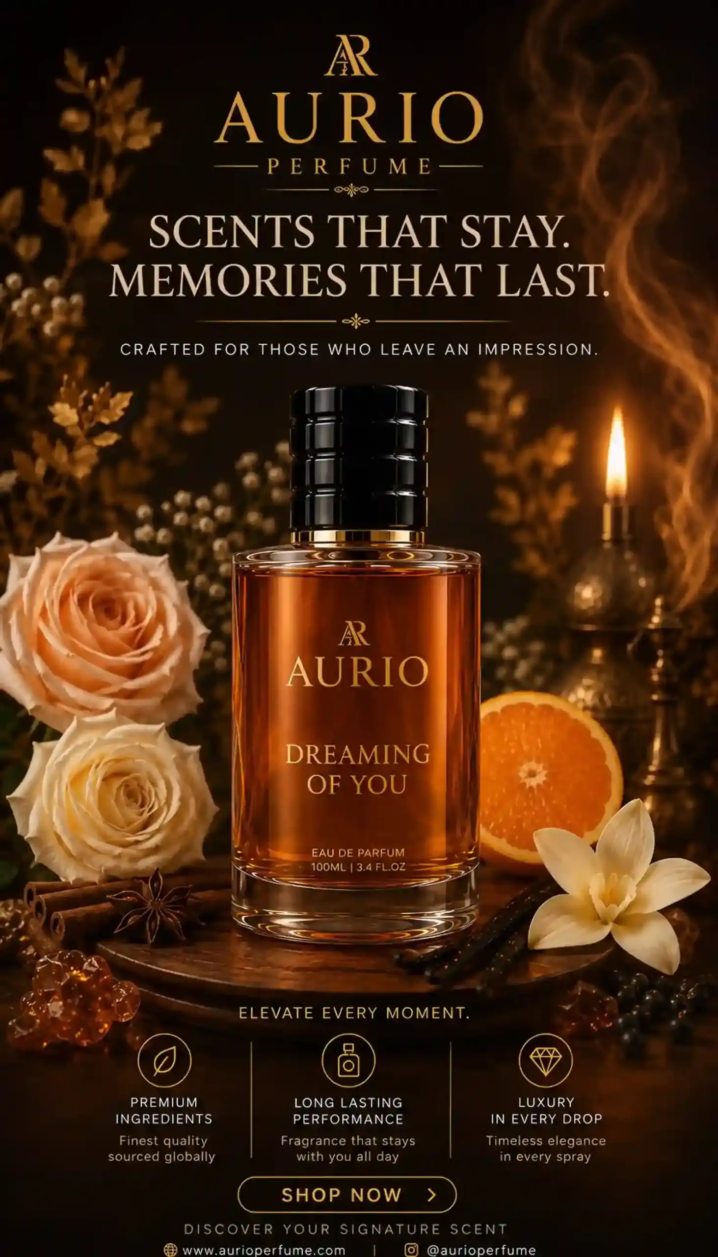 Aurio Magnetic Spice Perfume